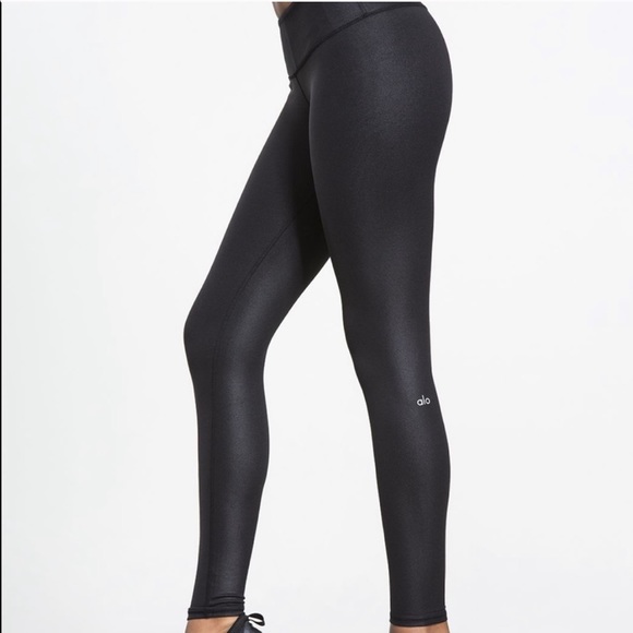 ALO Yoga Pants - ALO Shine Black Legging